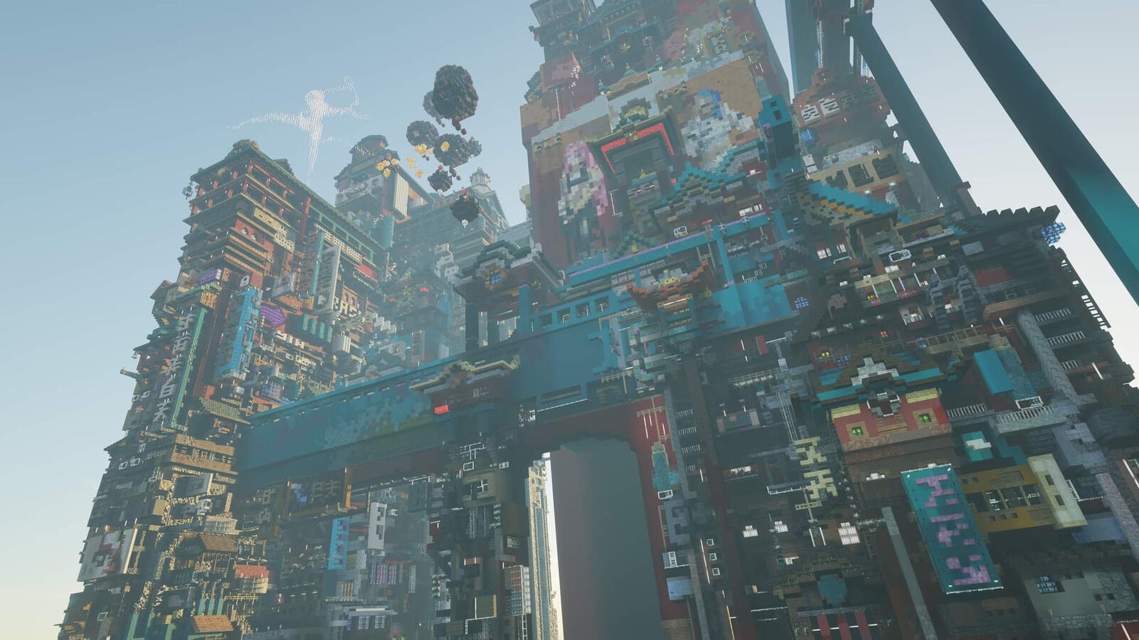 Combine a futuristic tech with ancient traditions