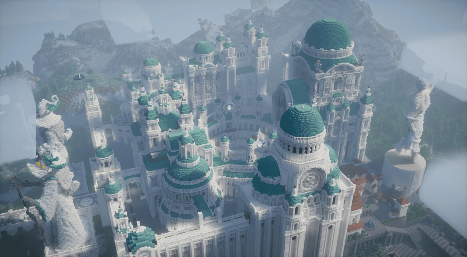 A majestic citadel build with towering walls