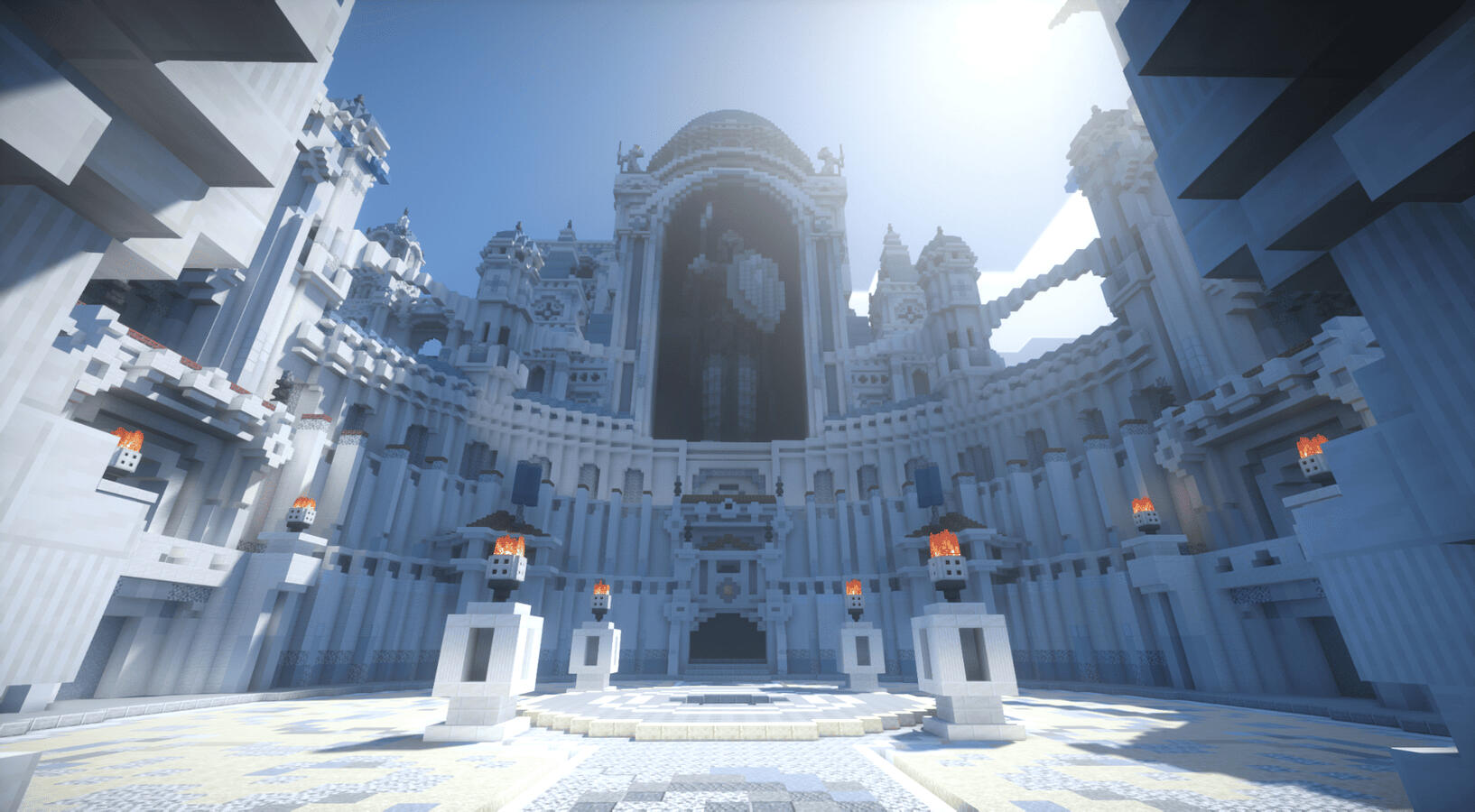A majestic citadel build with towering walls