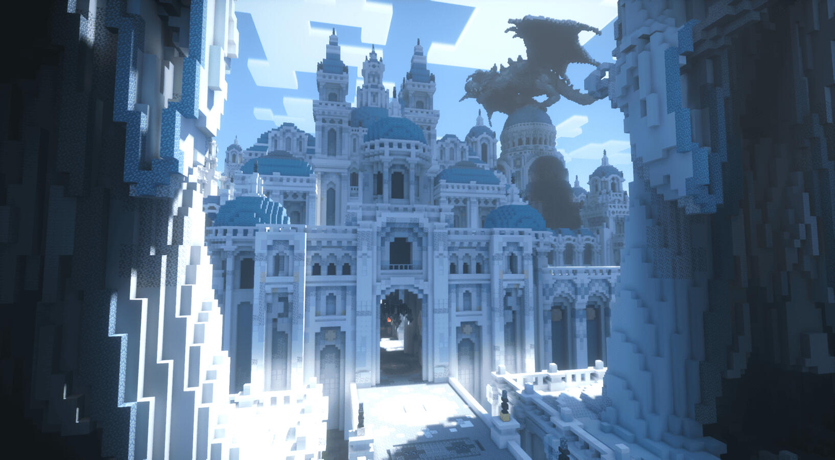 A majestic citadel build with towering walls