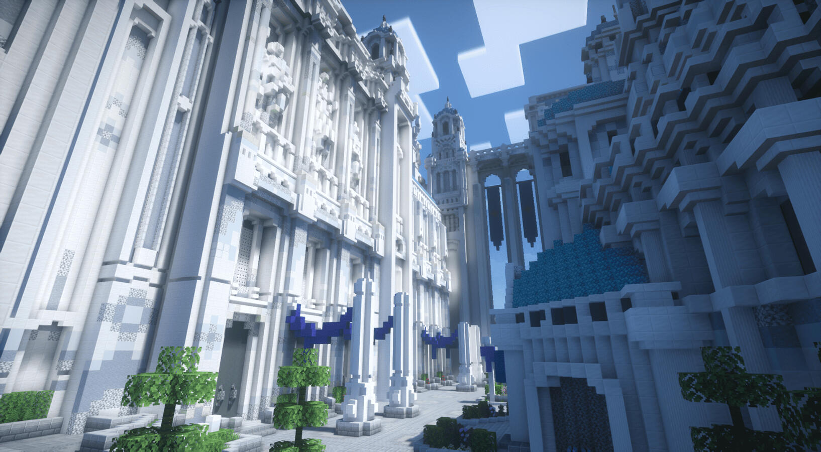 A majestic citadel build with towering walls