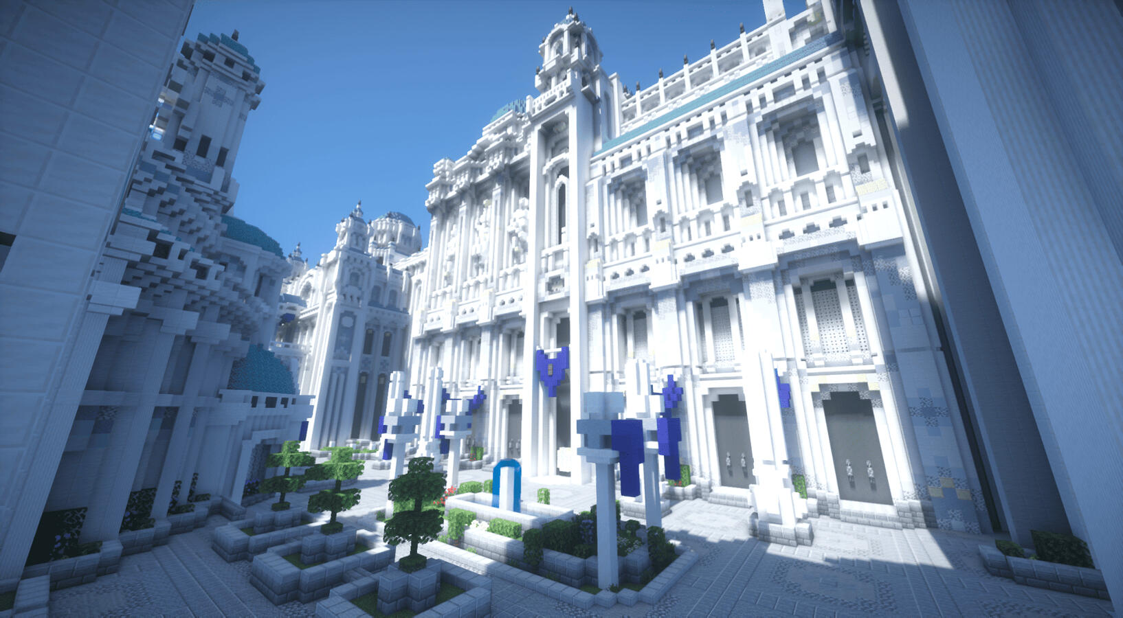 A majestic citadel build with towering walls