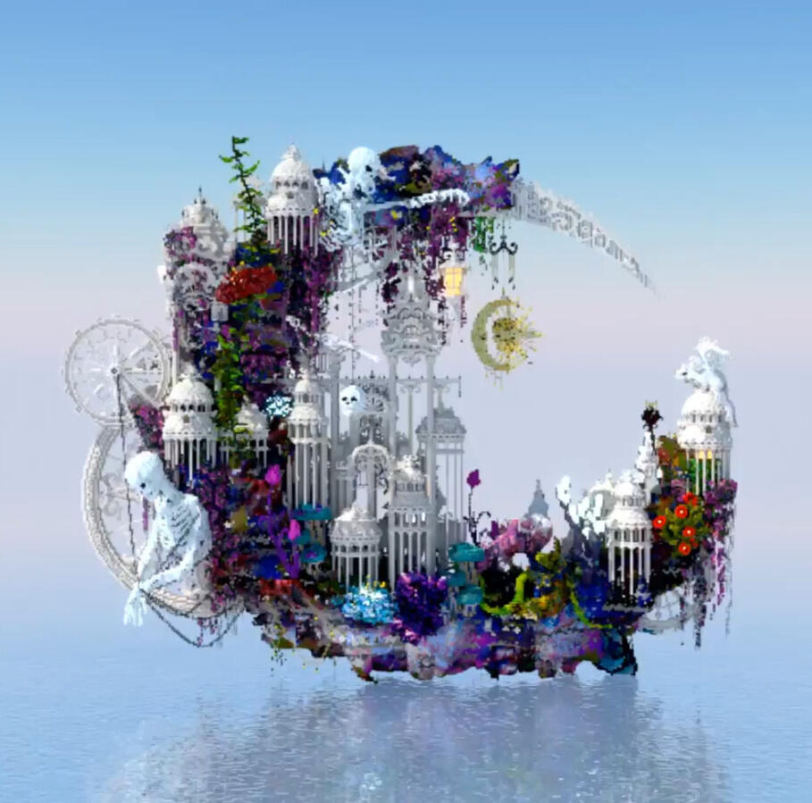 General build shaped like a crescent moon