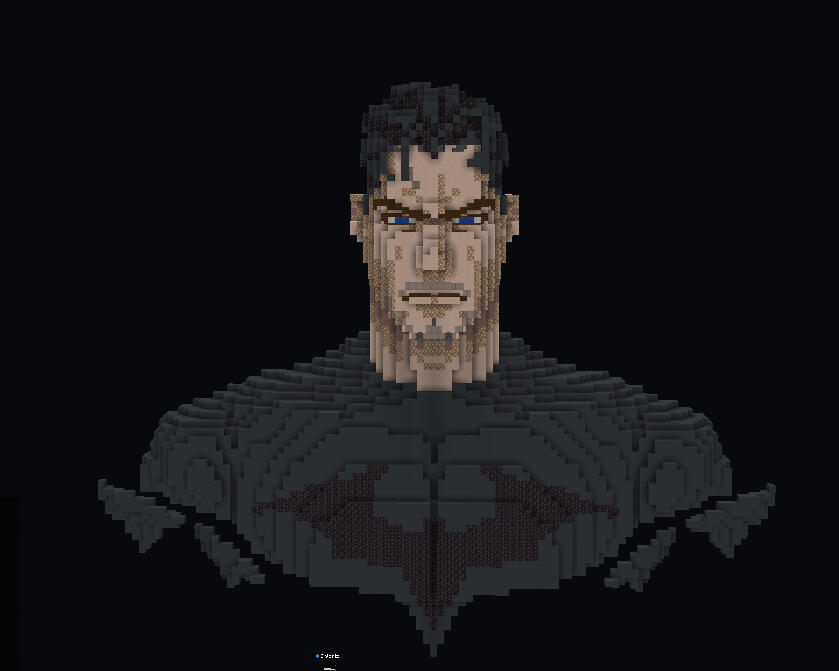 Batman unmasked version highlights his suit and Bruce Wayne's face